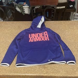 Under Aumour hoodie, not well worn, no holes, no stains.